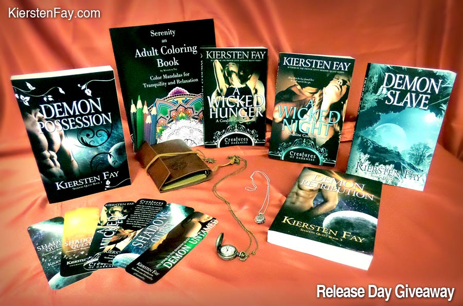 A Wicked Deisre release day giveaway prize package